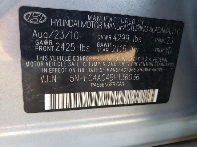 Photo 11 VIN: 5NPEC4AC4BH136036 - HYUNDAI SONATA SE 