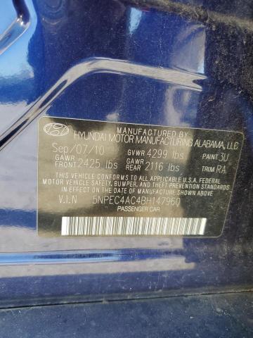 Photo 11 VIN: 5NPEC4AC4BH147960 - HYUNDAI SONATA SE 