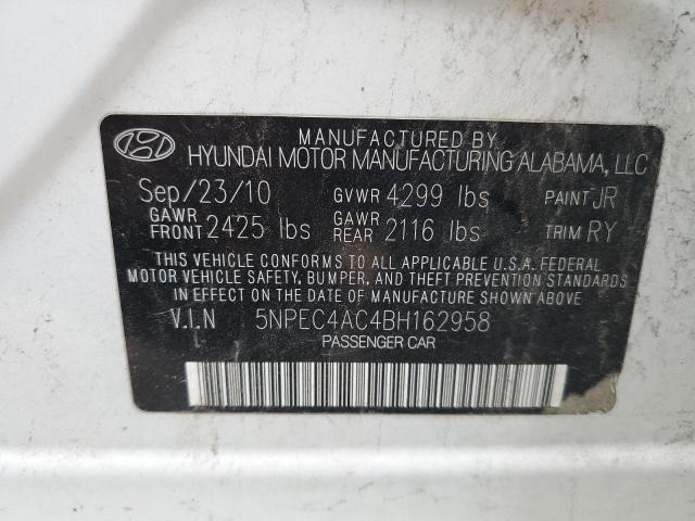 Photo 11 VIN: 5NPEC4AC4BH162958 - HYUNDAI SONATA SE 