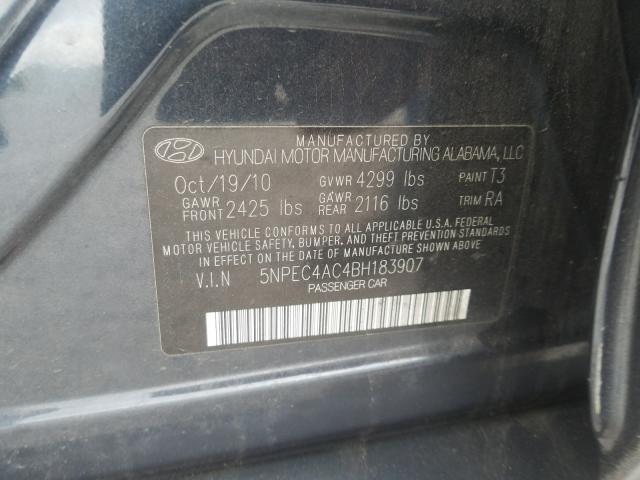 Photo 9 VIN: 5NPEC4AC4BH183907 - HYUNDAI SONATA SE 