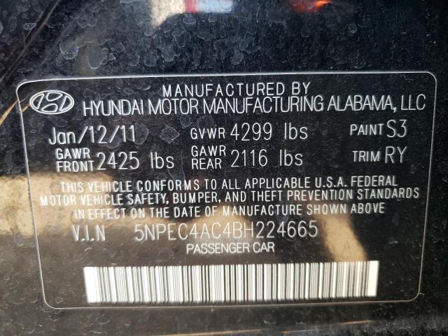 Photo 9 VIN: 5NPEC4AC4BH224665 - HYUNDAI SONATA SE 