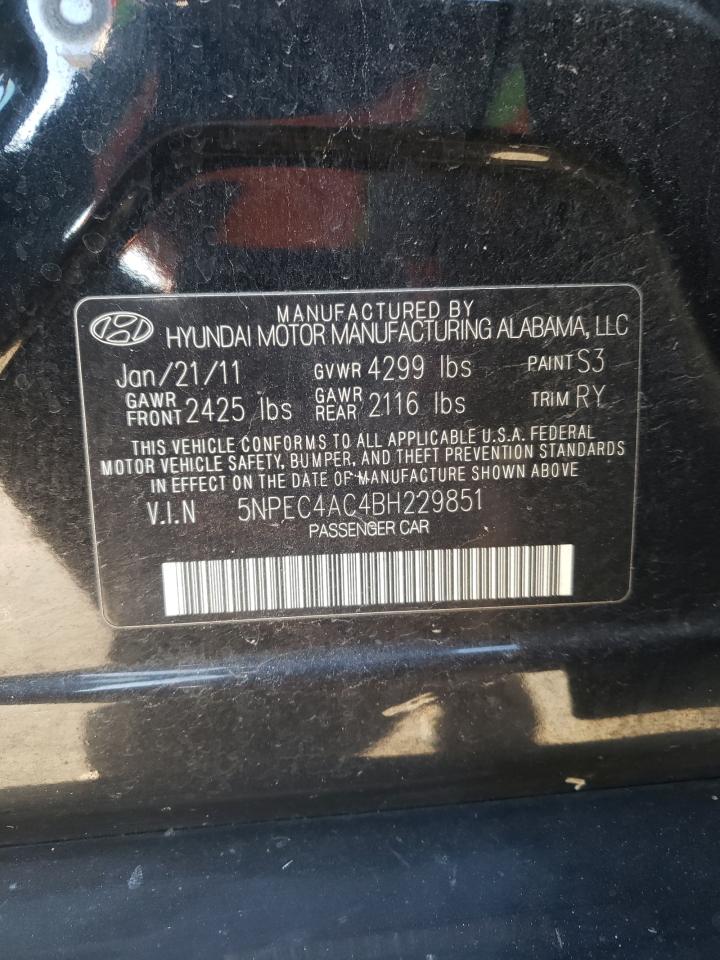 Photo 11 VIN: 5NPEC4AC4BH229851 - HYUNDAI SONATA 