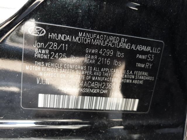 Photo 11 VIN: 5NPEC4AC4BH236010 - HYUNDAI SONATA SE 