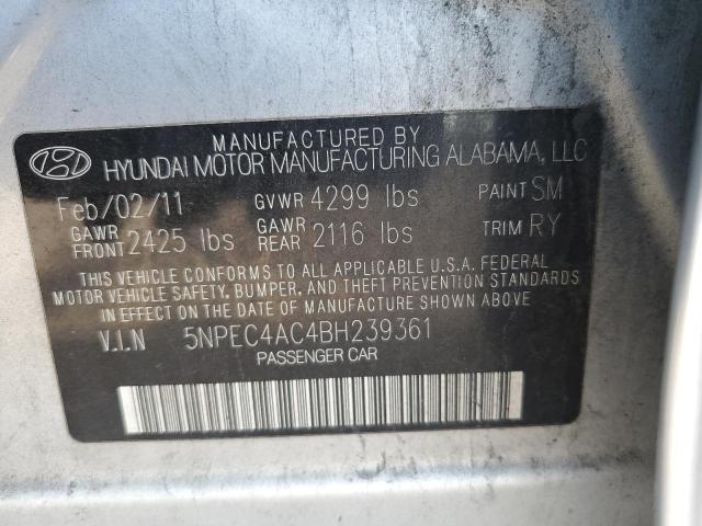 Photo 11 VIN: 5NPEC4AC4BH239361 - HYUNDAI SONATA SE 