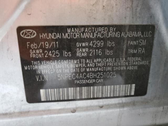 Photo 11 VIN: 5NPEC4AC4BH251025 - HYUNDAI SONATA SE 