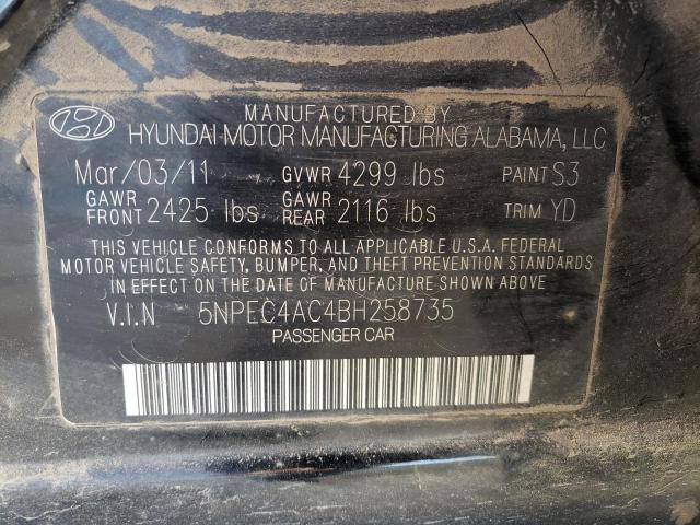 Photo 11 VIN: 5NPEC4AC4BH258735 - HYUNDAI SONATA 