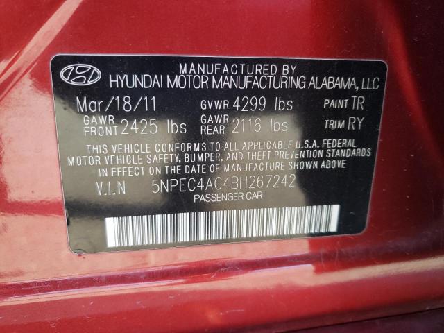 Photo 11 VIN: 5NPEC4AC4BH267242 - HYUNDAI SONATA SE 