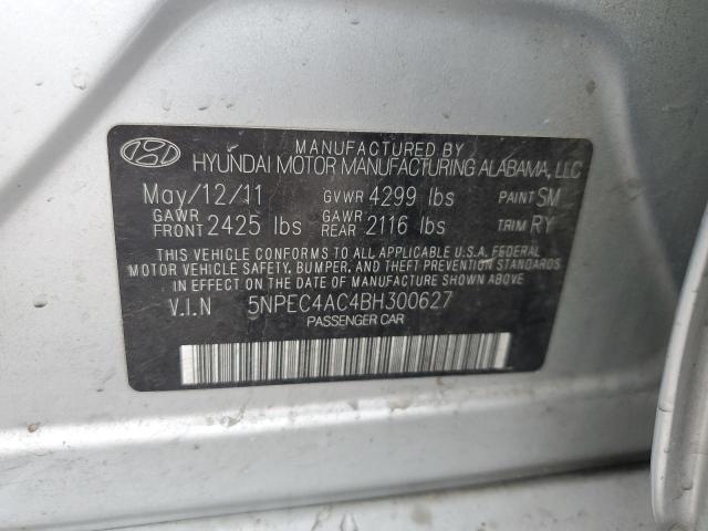 Photo 11 VIN: 5NPEC4AC4BH300627 - HYUNDAI SONATA 