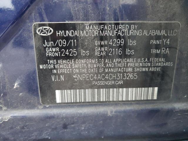 Photo 11 VIN: 5NPEC4AC4CH313265 - HYUNDAI SONATA 