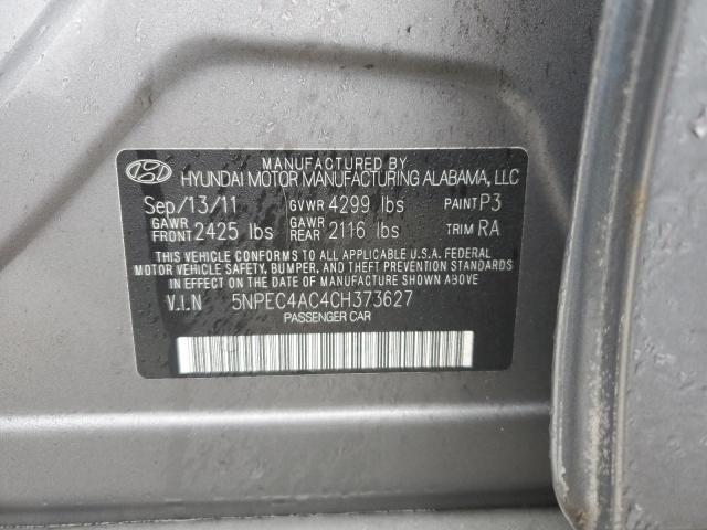 Photo 12 VIN: 5NPEC4AC4CH373627 - HYUNDAI SONATA 