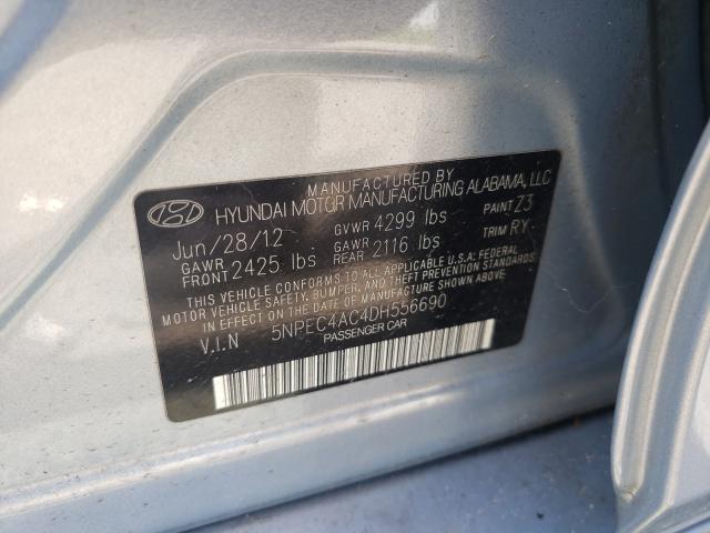 Photo 9 VIN: 5NPEC4AC4DH556690 - HYUNDAI SONATA SE 