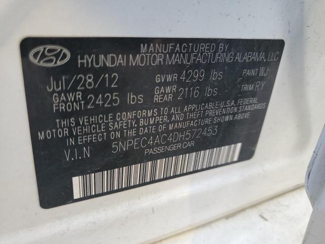 Photo 11 VIN: 5NPEC4AC4DH572453 - HYUNDAI SONATA SE 