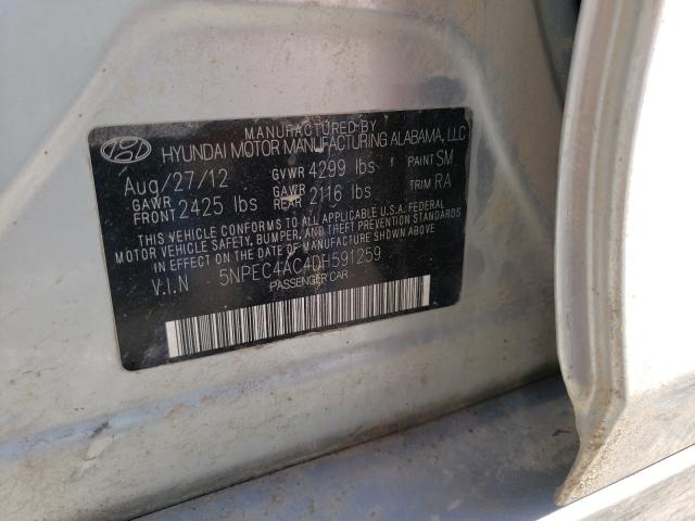 Photo 9 VIN: 5NPEC4AC4DH591259 - HYUNDAI SONATA SE 