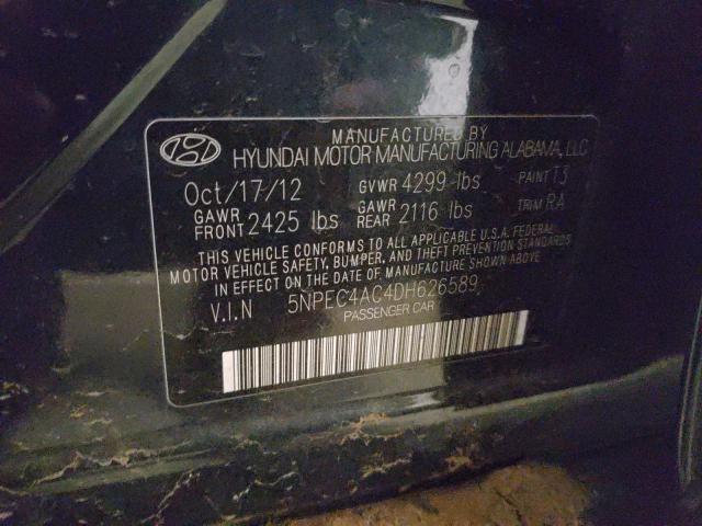 Photo 9 VIN: 5NPEC4AC4DH626589 - HYUNDAI SONATA SE 