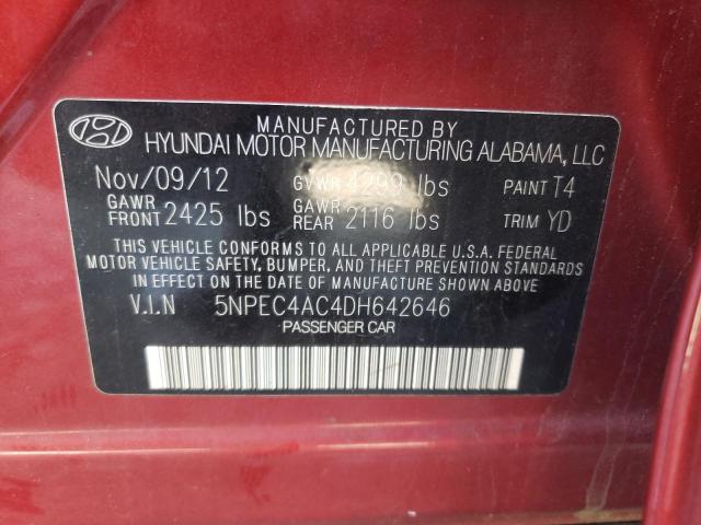 Photo 11 VIN: 5NPEC4AC4DH642646 - HYUNDAI SONATA SE 