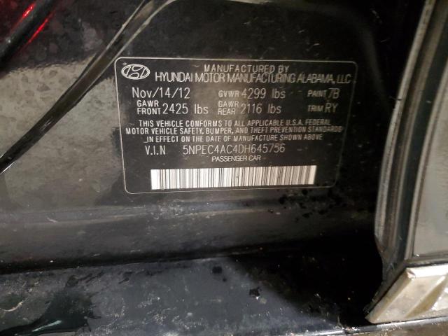 Photo 11 VIN: 5NPEC4AC4DH645756 - HYUNDAI SONATA 