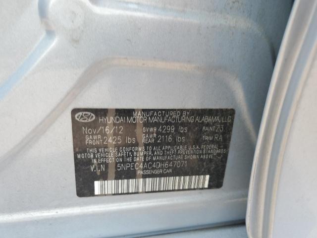 Photo 11 VIN: 5NPEC4AC4DH647071 - HYUNDAI SONATA 