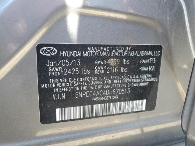 Photo 11 VIN: 5NPEC4AC4DH670513 - HYUNDAI SONATA SE 