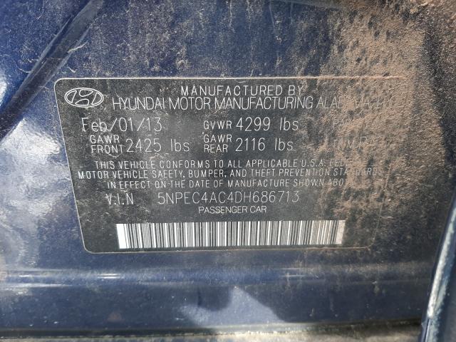 Photo 9 VIN: 5NPEC4AC4DH686713 - HYUNDAI SONATA SE 