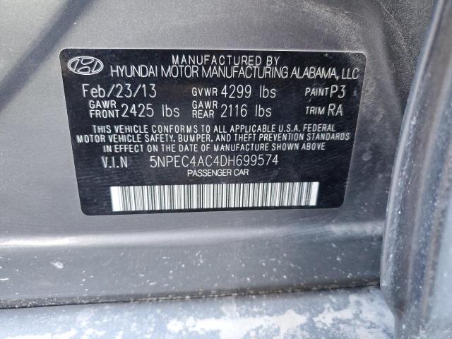 Photo 12 VIN: 5NPEC4AC4DH699574 - HYUNDAI SONATA SE 