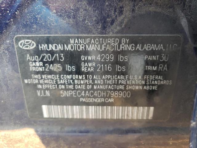 Photo 11 VIN: 5NPEC4AC4DH798900 - HYUNDAI SONATA SE 