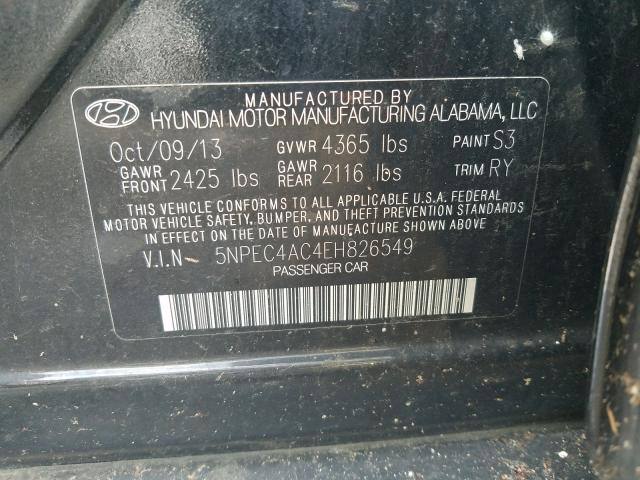 Photo 9 VIN: 5NPEC4AC4EH826549 - HYUNDAI SONATA SE 