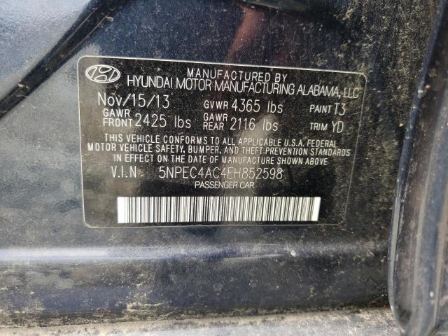 Photo 9 VIN: 5NPEC4AC4EH852598 - HYUNDAI SONATA SE 