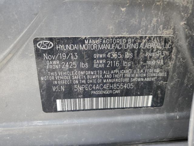 Photo 11 VIN: 5NPEC4AC4EH855405 - HYUNDAI SONATA 