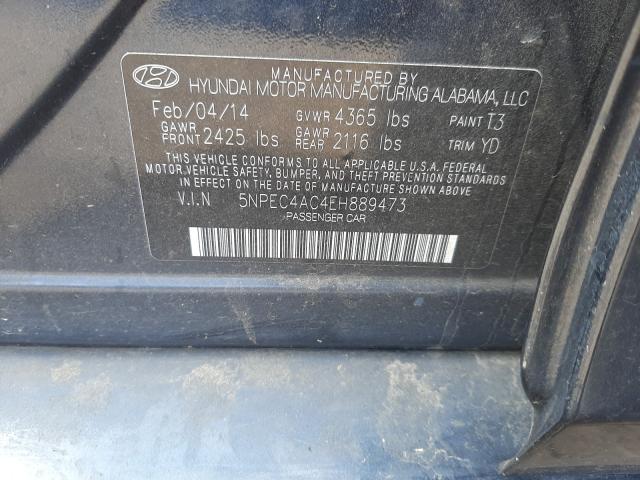 Photo 9 VIN: 5NPEC4AC4EH889473 - HYUNDAI SONATA SE 