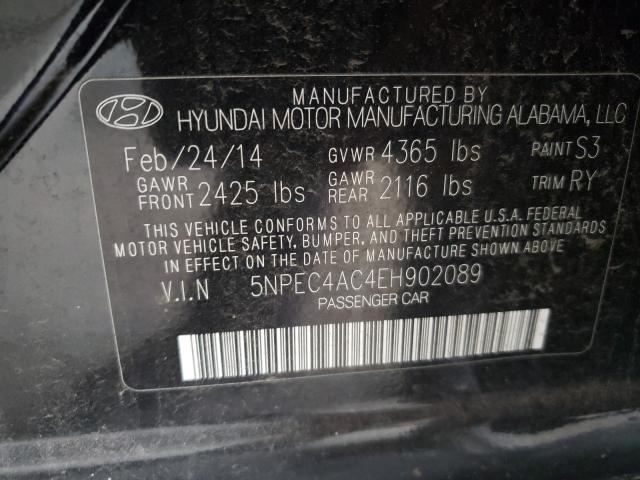 Photo 9 VIN: 5NPEC4AC4EH902089 - HYUNDAI SONATA SE 