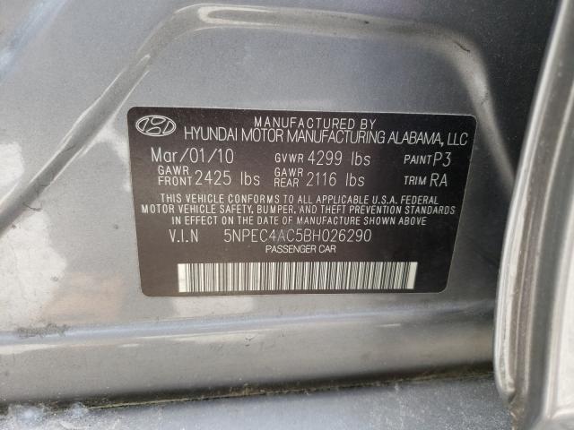 Photo 9 VIN: 5NPEC4AC5BH026290 - HYUNDAI SONATA SE 