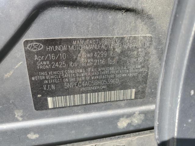 Photo 9 VIN: 5NPEC4AC5BH053960 - HYUNDAI SONATA SE 