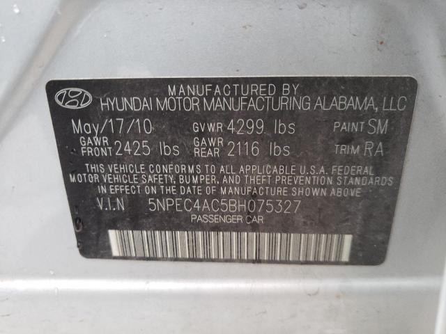 Photo 9 VIN: 5NPEC4AC5BH075327 - HYUNDAI SONATA SE 