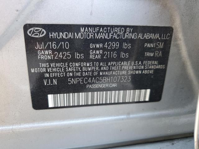 Photo 11 VIN: 5NPEC4AC5BH107323 - HYUNDAI SONATA SE 