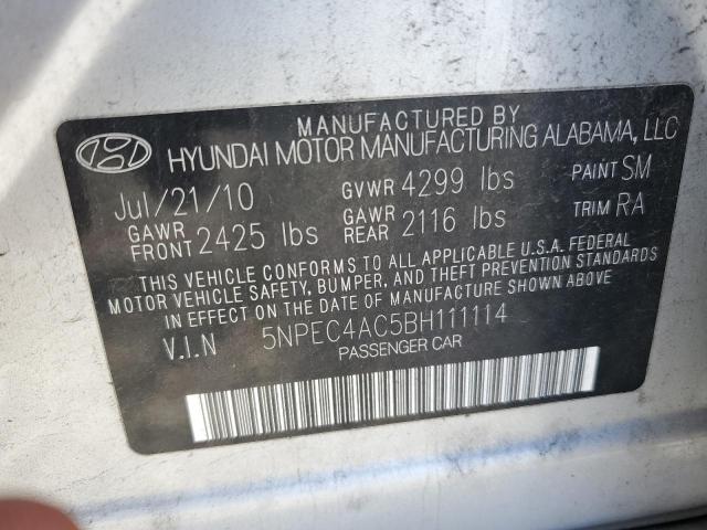 Photo 11 VIN: 5NPEC4AC5BH111114 - HYUNDAI SONATA 