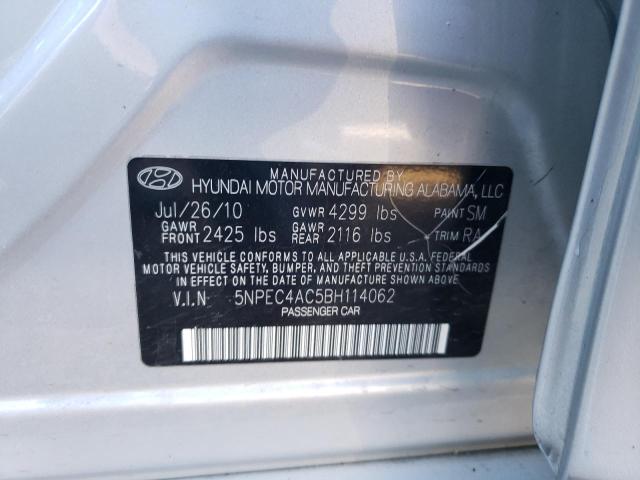 Photo 11 VIN: 5NPEC4AC5BH114062 - HYUNDAI SONATA 