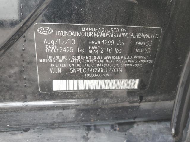 Photo 11 VIN: 5NPEC4AC5BH127684 - HYUNDAI SONATA SE 