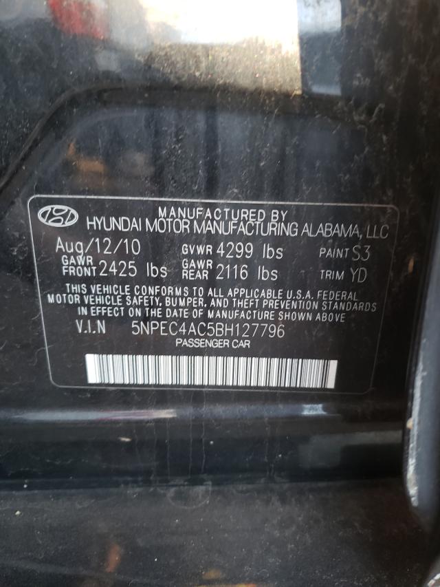 Photo 9 VIN: 5NPEC4AC5BH127796 - HYUNDAI SONATA SE 