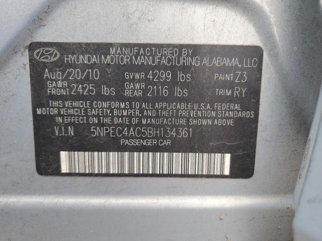 Photo 11 VIN: 5NPEC4AC5BH134361 - HYUNDAI SONATA SE 