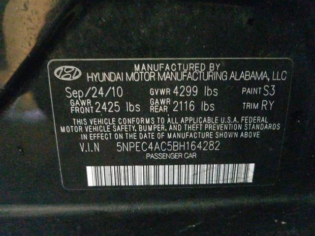 Photo 9 VIN: 5NPEC4AC5BH164282 - HYUNDAI SONATA SE 