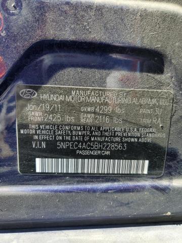 Photo 11 VIN: 5NPEC4AC5BH228563 - HYUNDAI SONATA SE 