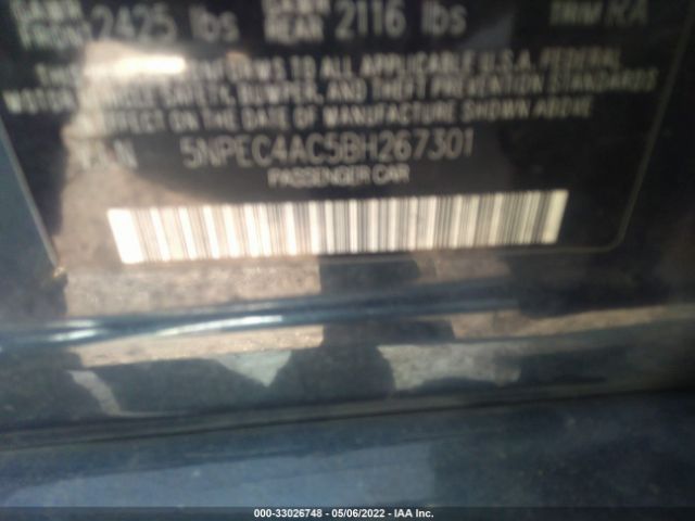 Photo 8 VIN: 5NPEC4AC5BH267301 - HYUNDAI SONATA 