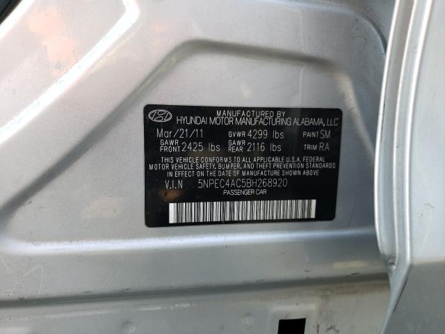 Photo 9 VIN: 5NPEC4AC5BH268920 - HYUNDAI SONATA SE 