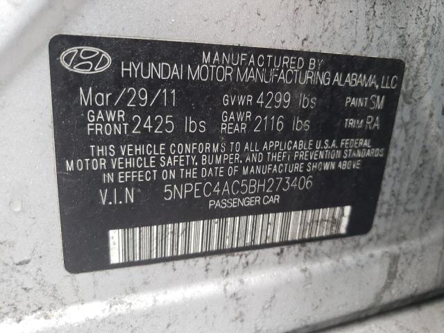 Photo 11 VIN: 5NPEC4AC5BH273406 - HYUNDAI SONATA SE 