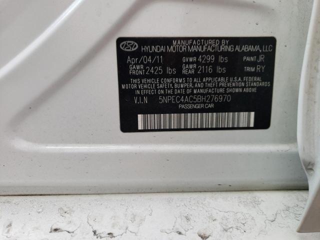 Photo 9 VIN: 5NPEC4AC5BH276970 - HYUNDAI SONATA SE 