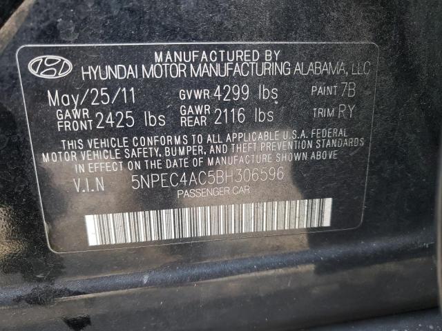 Photo 11 VIN: 5NPEC4AC5BH306596 - HYUNDAI SONATA 