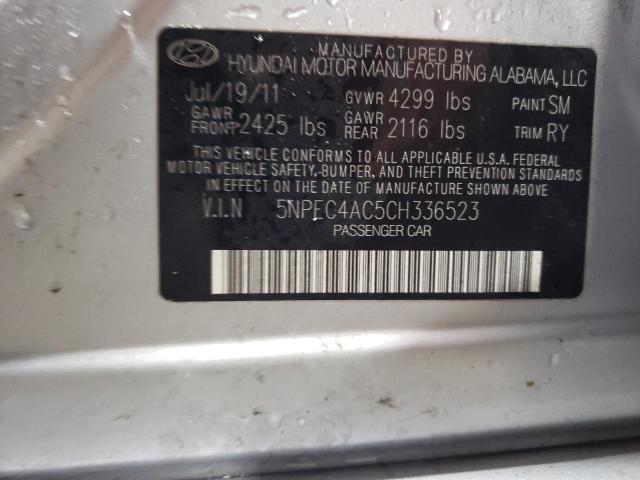 Photo 11 VIN: 5NPEC4AC5CH336523 - HYUNDAI SONATA SE 