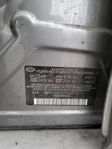 Photo 11 VIN: 5NPEC4AC5CH342273 - HYUNDAI SONATA 