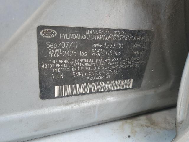 Photo 11 VIN: 5NPEC4AC5CH369604 - HYUNDAI SONATA 