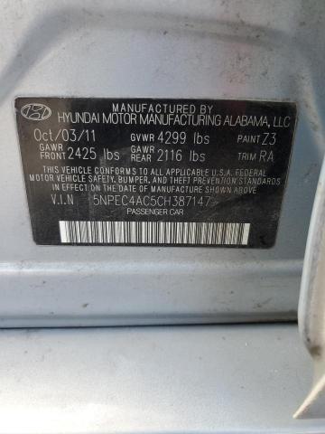 Photo 12 VIN: 5NPEC4AC5CH387147 - HYUNDAI SONATA SE 